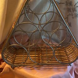 Six Bottle Wine Rack/ Towel Rack