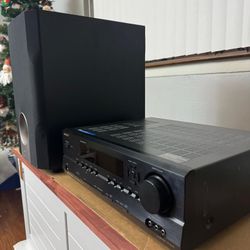 Onkyo HT-R540 Receiver HiFi Stereo 7.1 Channel Home Audio XM with skw-204 subwoofer 