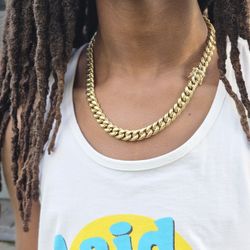 I Deliver I Ship 14k Gold Plated Chain 