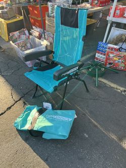 Kijaro Rok-Back Apex Rocker Chair lonian Turquoise