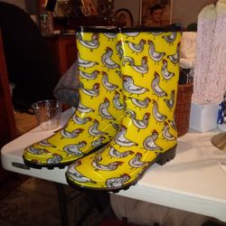 Rubber  Rain Boots. Size 8 Woman's. New 