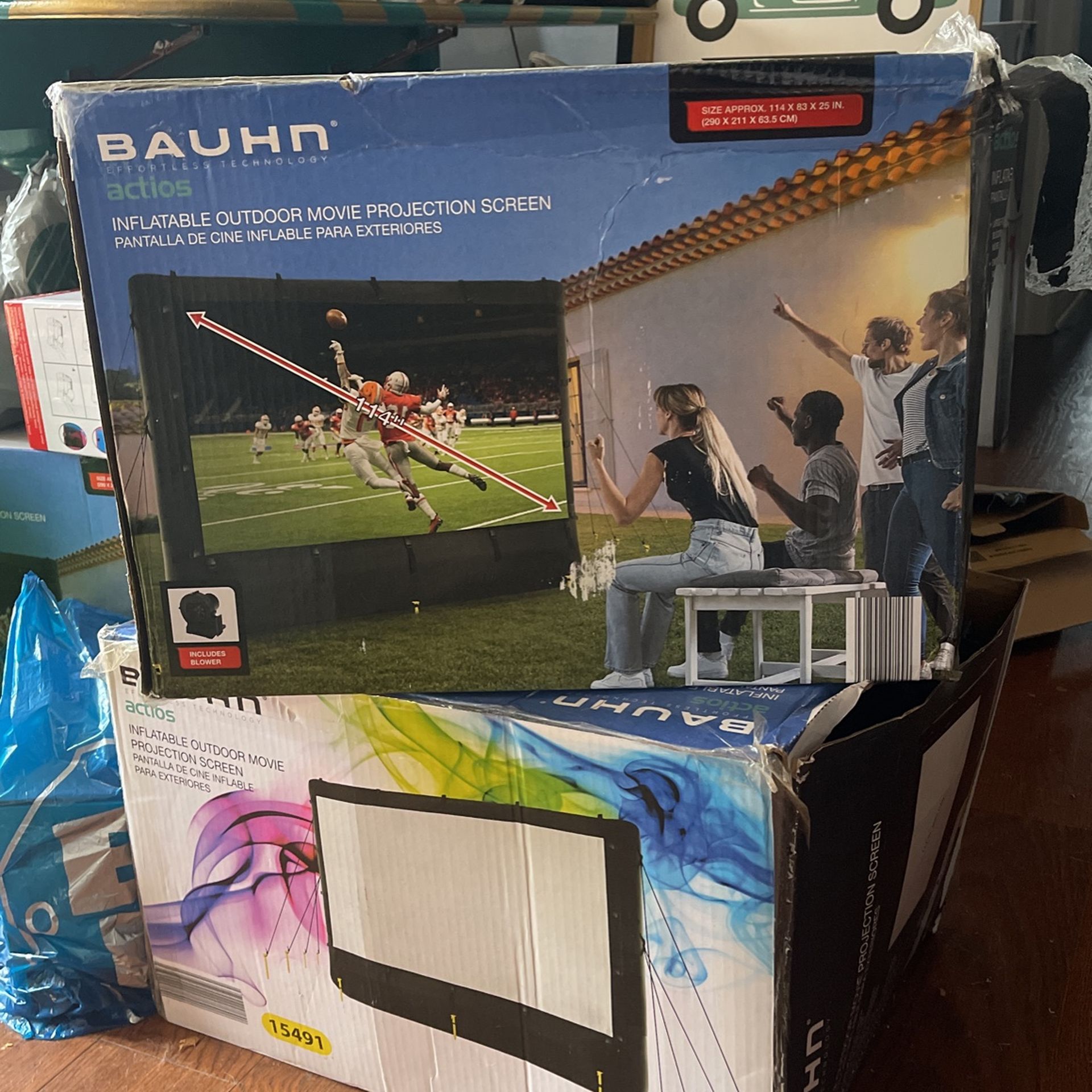Projection Screen !! Inflatable With Fan!