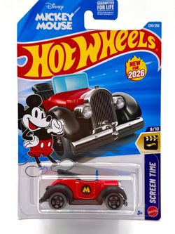 Hot Wheels 1:64 Scale Diecast Model - Mickey Mouse Car