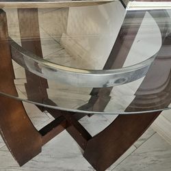 Glass Top Tables Pack Of 2 And Lamp