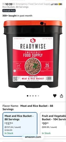 Ready wise emergency food 25 year shelf life