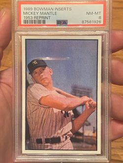 Bowman Mickey Mantle PSA 8