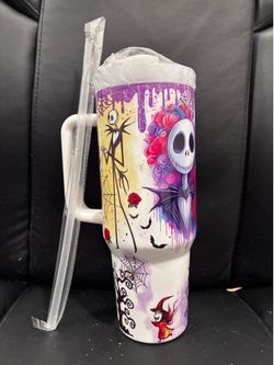 Disney Nightmare Before Christmas 40oz Tumbler with Handle