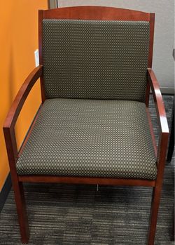 National Timberline Office Guest Chair - Walnut wood frame
