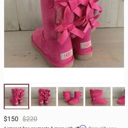 Hot Pink Bailey Bow Uggs