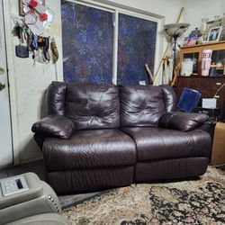 Brown Leather Loveseat Recliners for Sale in Glendale AZ OfferUp