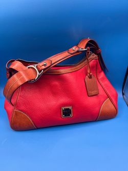 Dooney & Bourke pebbled shoulder bag red