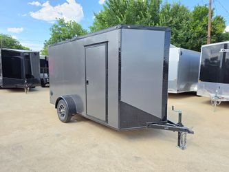 2026 New 6x12 SA Screwless Enclosed Trailer | Blackout | .08 Exterior | 1175 (Gray)