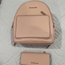 Michael Kors  backpack with matching wallet 