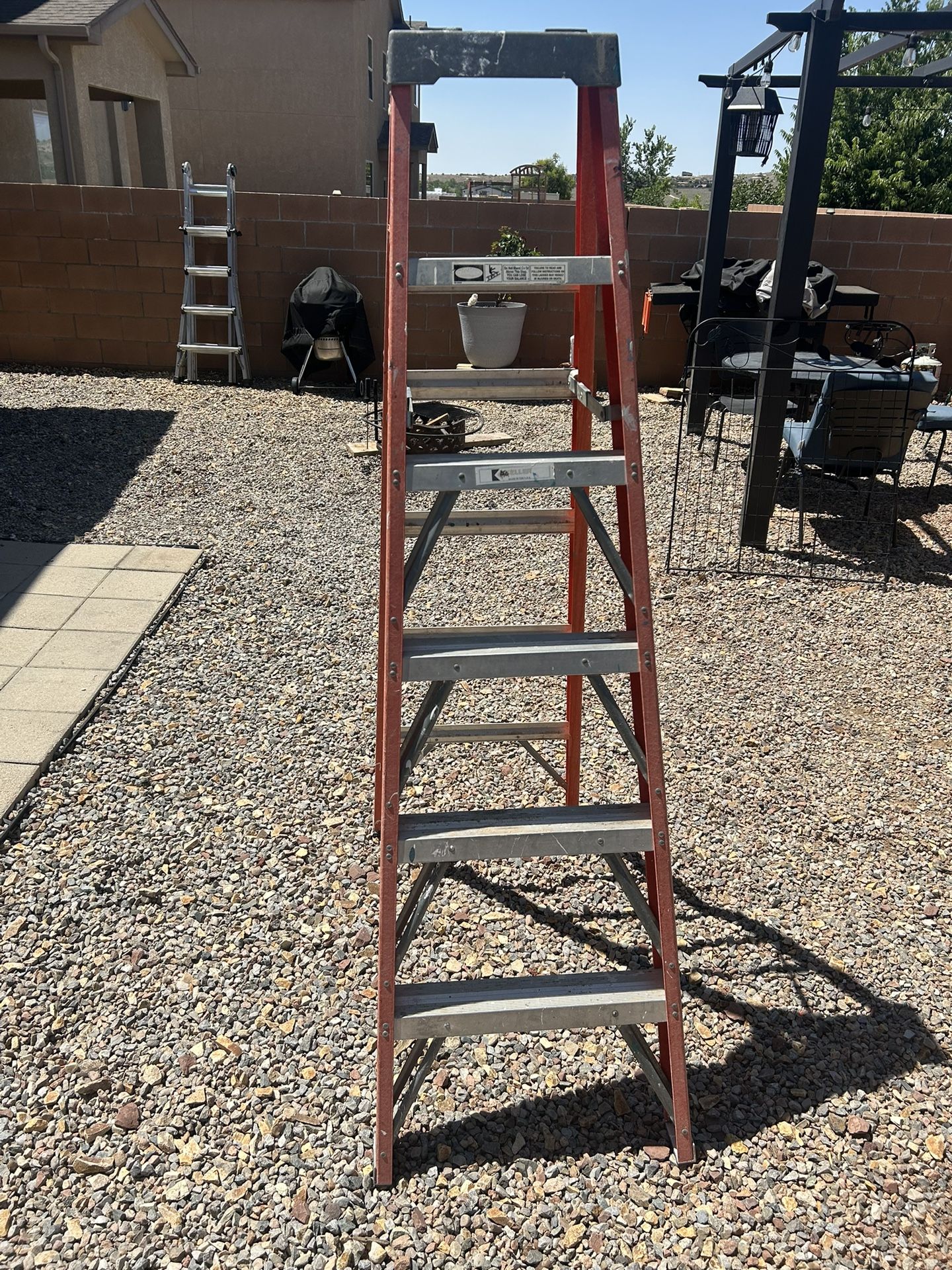 Two Ladders 6 Ft Extension Ladder 16 Ft