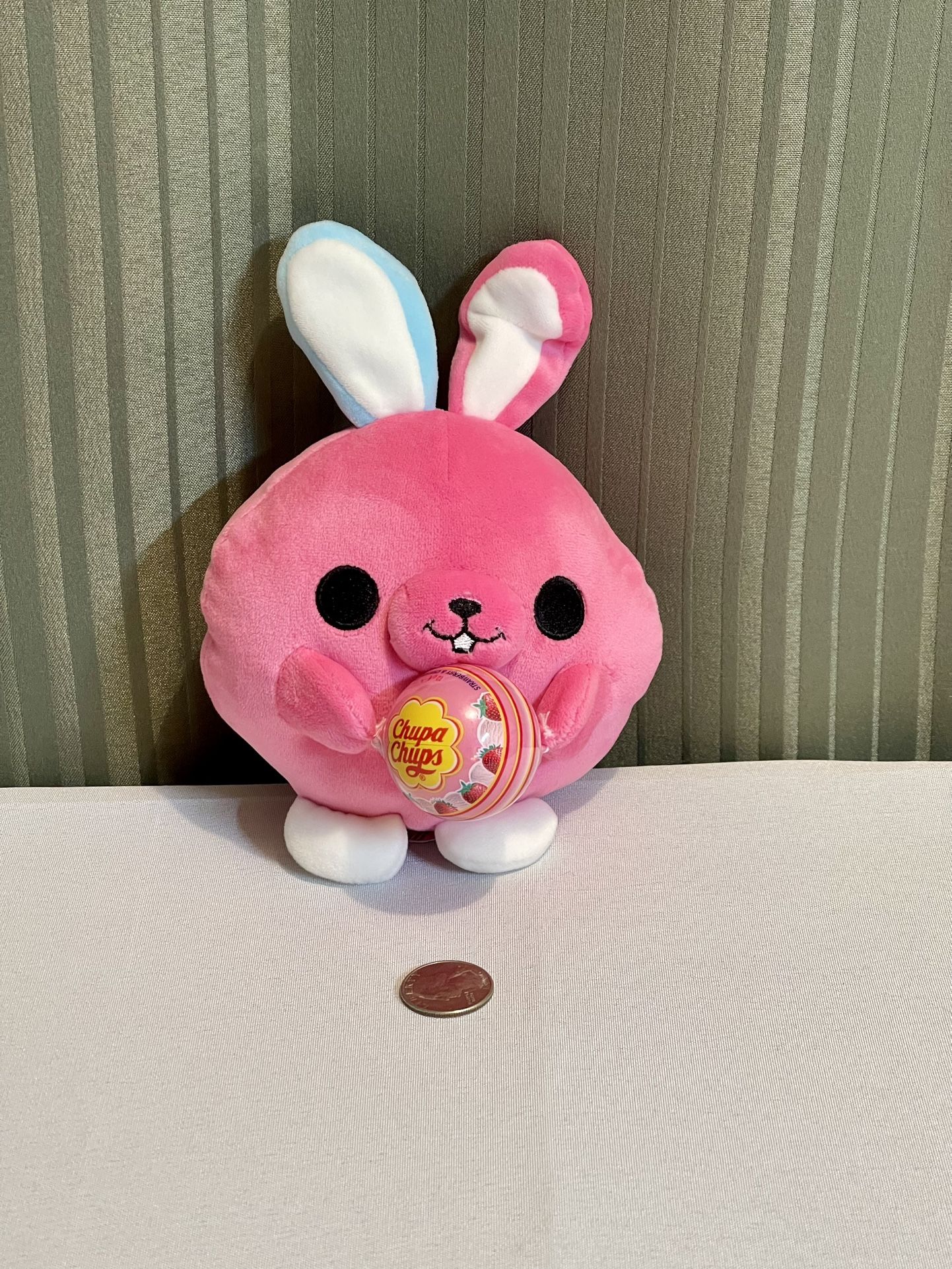 5" Zuru Snackles Britney Bunny Rabbit Chupa Chups Lollipop Pink Soft Plush - Ship Only
