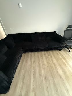 Black sectional couch