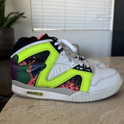 Nike Air Tech Challenge Hybrid White Volt Hot Lava Tennis Agassi Mens Size 11
