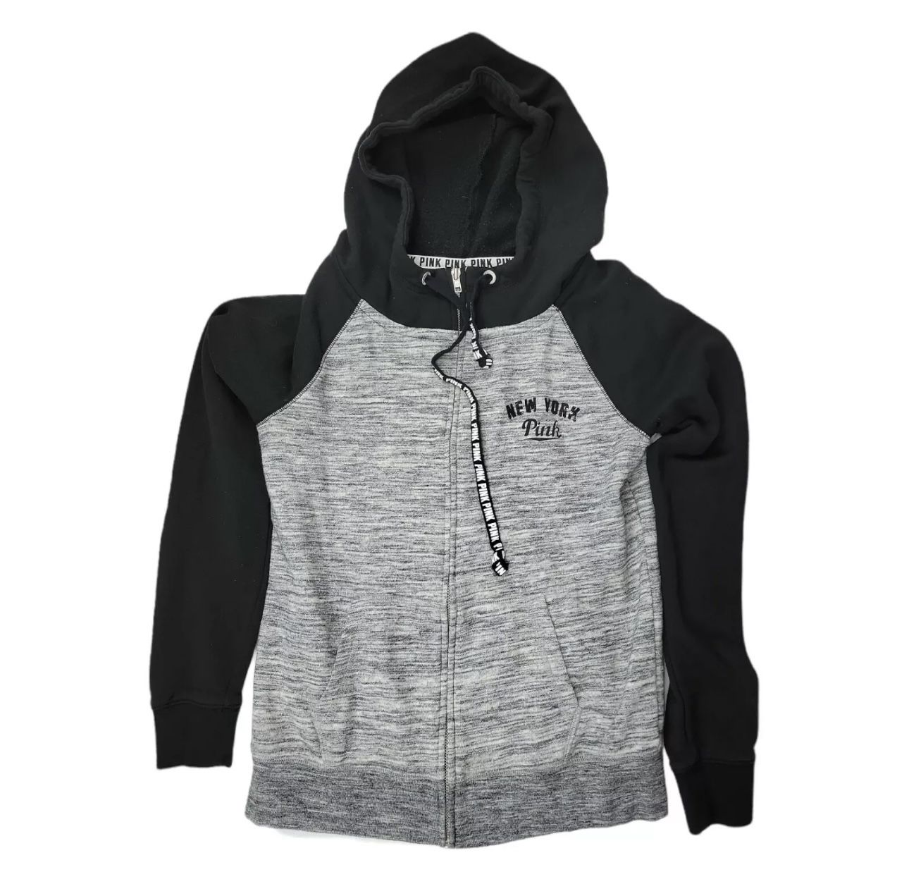 Pink New York Zip Up Hoodie Size S