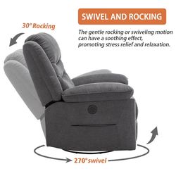 Power Swivel Rocker Recliner