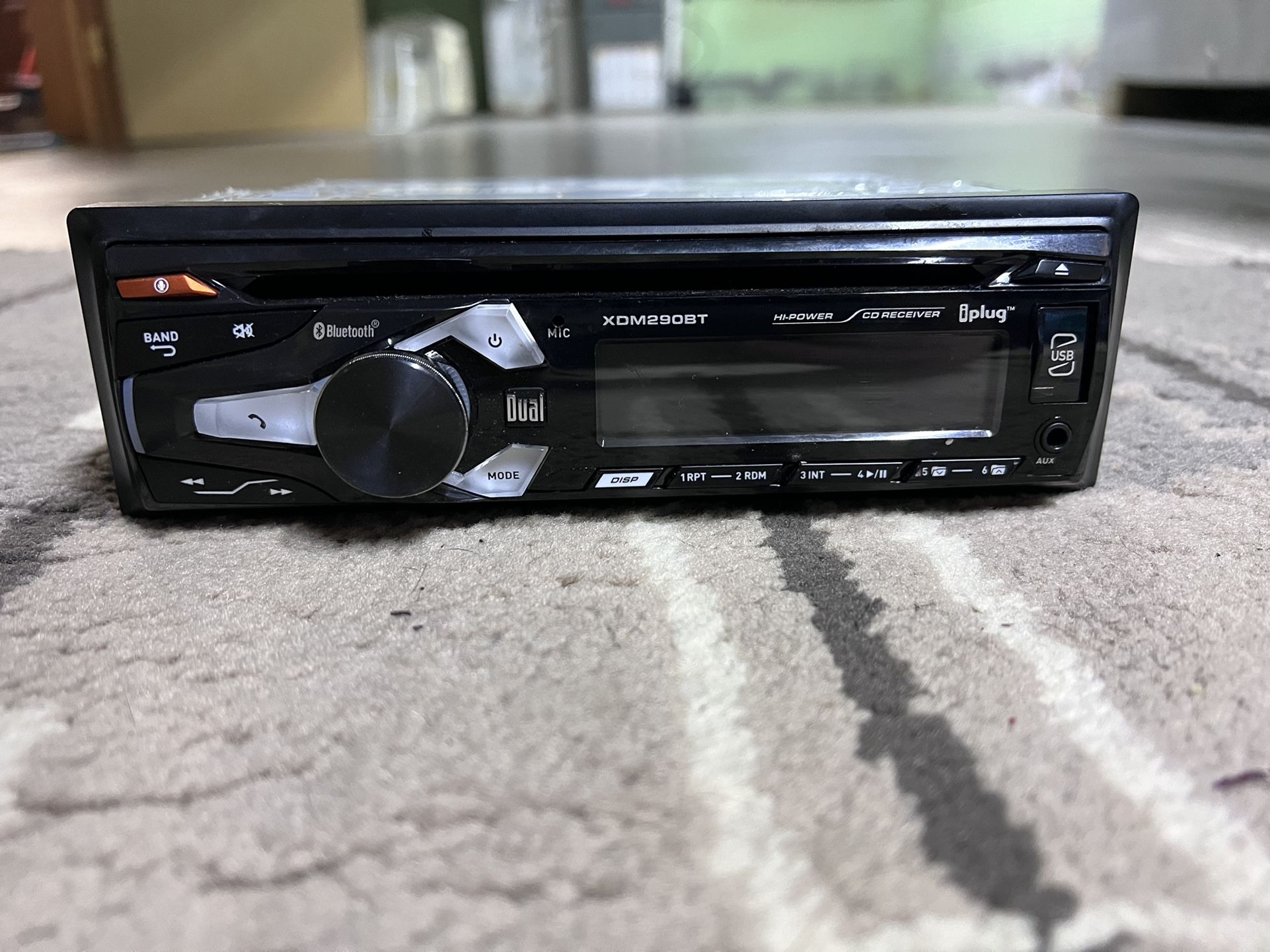 Dual Electronics XDM290BT Single DIN Car Stereo, Bluetooth, CD Player, USB, MP3, WMA, Siri/Google Assist Button