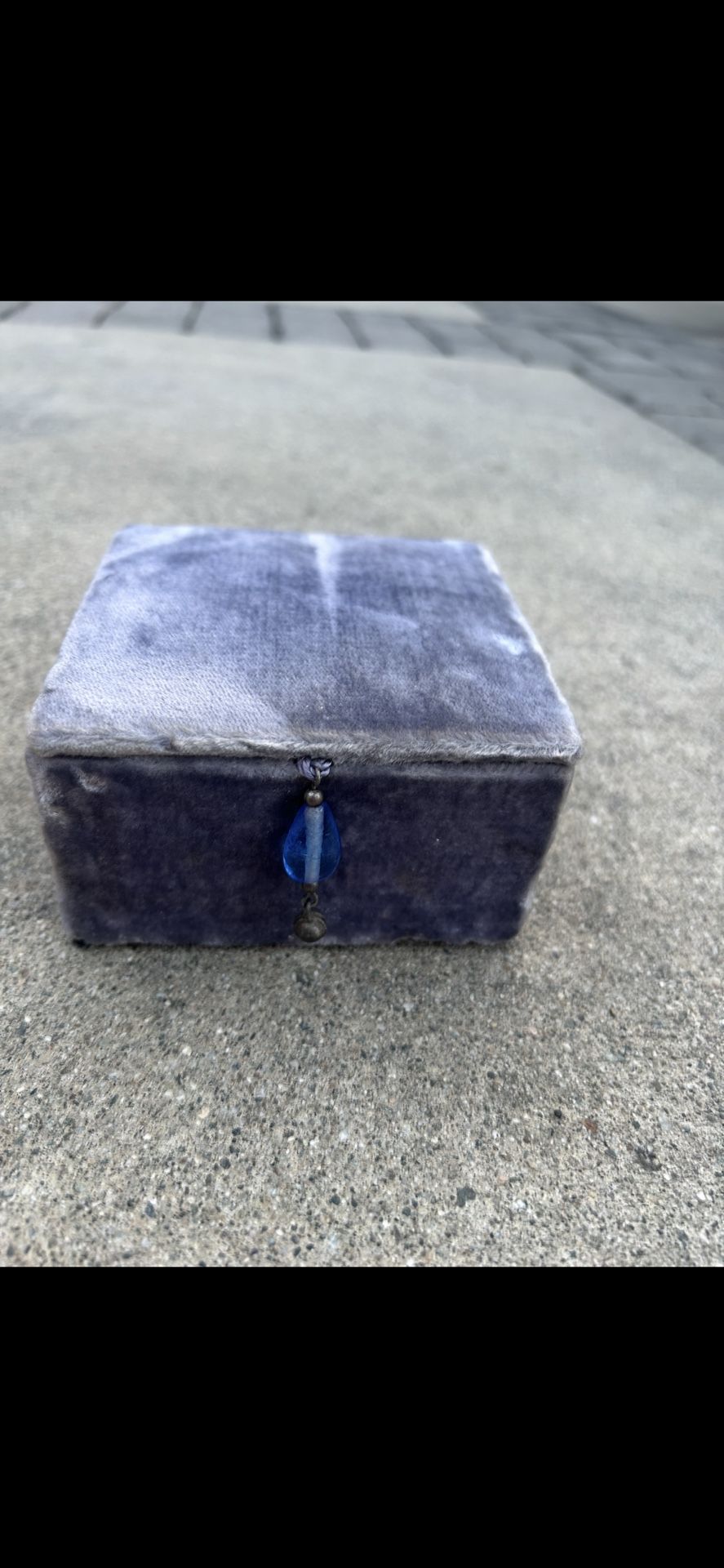 Vintage Empty Blue/purple Jewelery Box