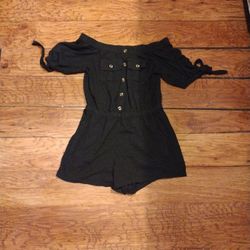 Black Brand New Romper
