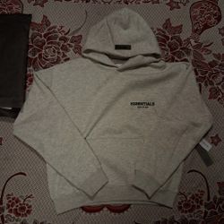 Essentials Hoodie Size S Light Oat