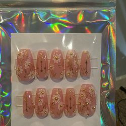 Hand Made Gel Press On Nails