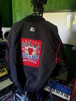 1993 Starter Chicago Bulls "Back-to-Back" Championship Jacket sz XL