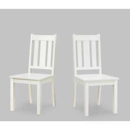 Better Homes and Gardens Bankston Dining Chair, Set of 2, White White - 