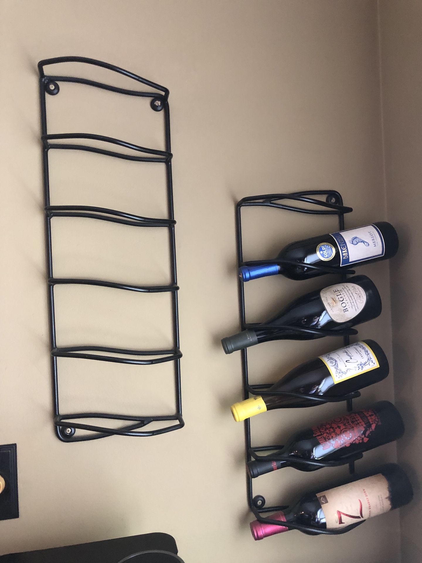 Wine, racks