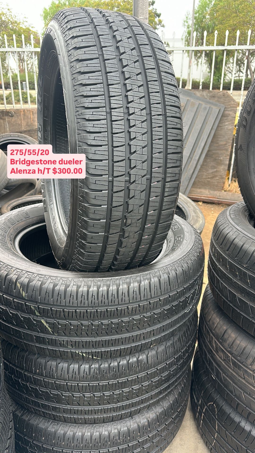 275/55/20 Bridgestone DUELER Alenza H/T Semi New All Four 98 % TREAD LIFE | ❗Ask For Availability / Pregunta Por Disponibilidad ❗|