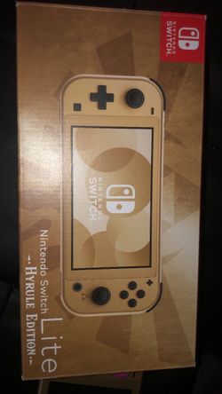 Nintendo switch lite zelda gold edition