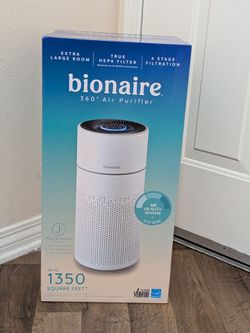 **Brand New** BIONAIRE XL 360 Air Purifier - HEPA Filter System for Kids, Pets, Adults, in large rooms or small homes. Cleans and purifies the air of