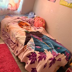 Twin size bed and frame