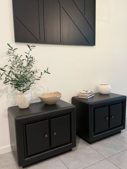 Black Nightstands - Pair