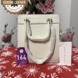 TRINA TURK WHITE SMALL TOTE