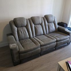 Gray Modern All Electric Couch