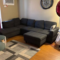 Sectional With Ottoman 