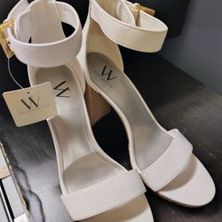Worthington Size 10 Medium Ivory Heels 3 1/2" New
