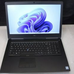 Dell Precision 17.3" High Speed Workstation Intel Quad core i7 16 gb ram 512 gb ssd 1080p lcd Webcam nvidia quadro 4 gb ddr5 graphics usb c port Windo