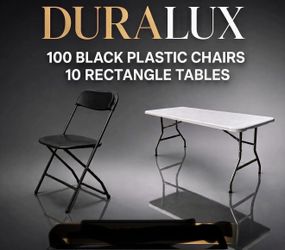 Sale Black Party Chairs $9.50 Each