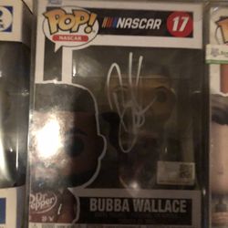 Bubba Wallace Autographed Funko Pop