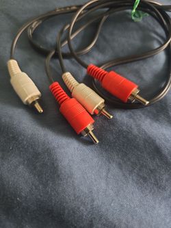 RCA Stereo Audio Cable Red and White