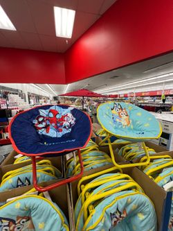 Kids Saucer Chair (Bluey - Spider Man)
