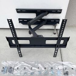 (NEW) $25 Full Motion 32-55” TV Wall Mount Swivel Tilt VESA 400x400mm, Max Load 99 Lbs 