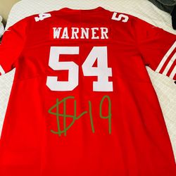 Perfect XMAS Gift!! Discounted NEW 49ers XL Jersey Fred Warner! 
