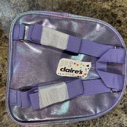 New  Claire's Club Iridescent Unicorn Mini Backpack - Lilac