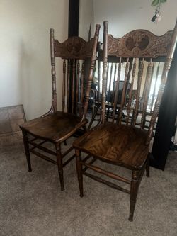 Vintage wooden chairs