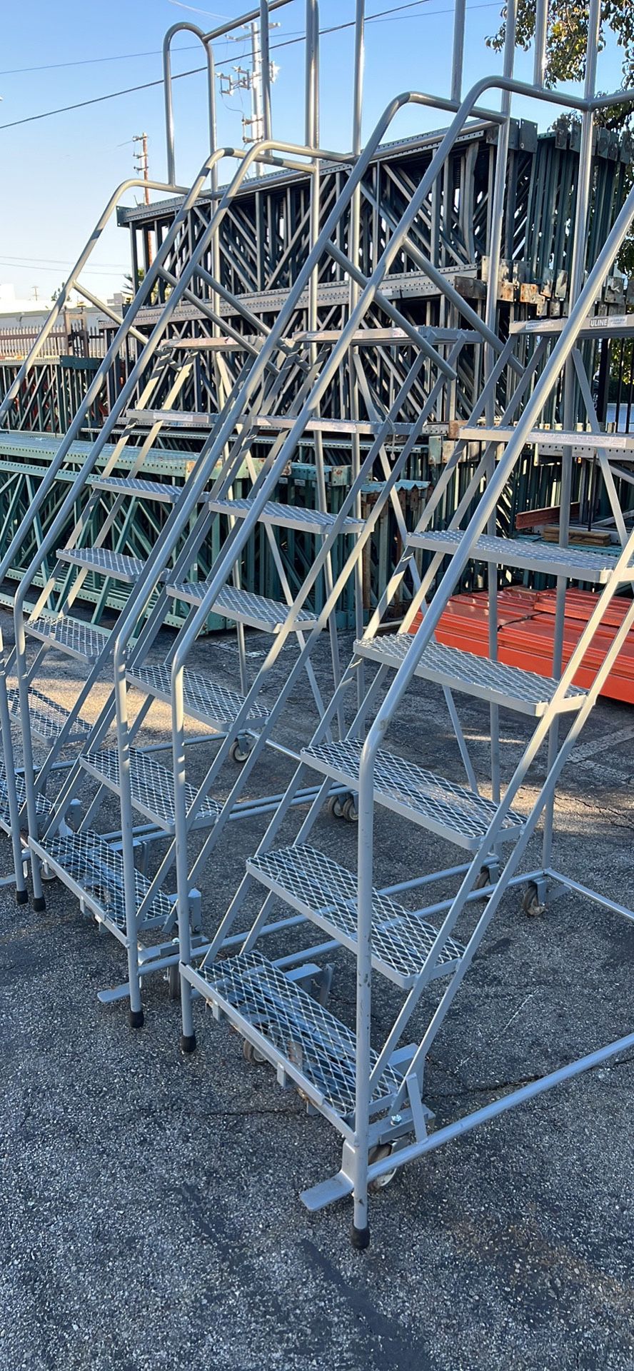 7 Step ULine Warehouse Rolling Ladder for Sale in Los Angeles, CA OfferUp